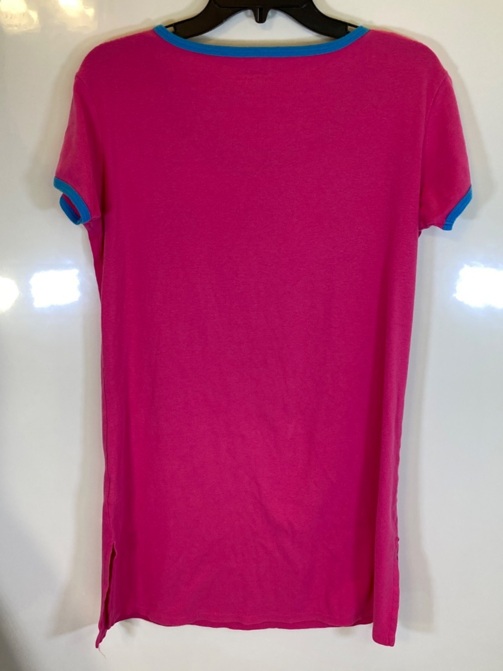 Disney Pink Sleep Shirt Sz S/M Nerd 24/7 Donald Minnie Mickey Goofy Pluto - Picture 11 of 16